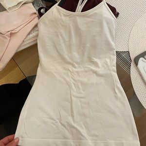 White LuluLemon workout tank